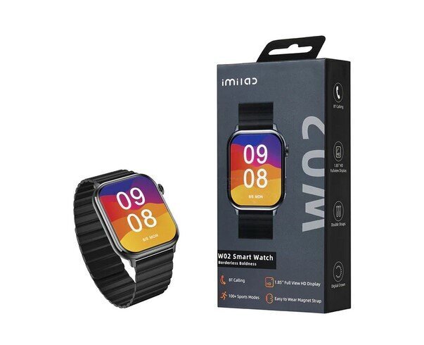 Imilab W02 Black cena un informācija | Viedpulksteņi (smartwatch) | 220.lv