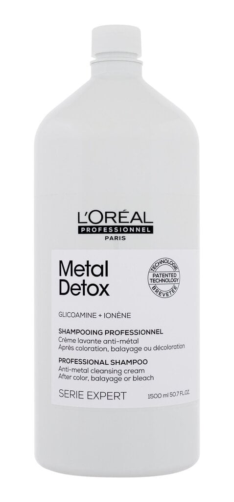 Šampūns vara metālu neitralizēšanai matos L´Oréal Professionnel Metal Detox Anti-Metal Cleansing Cream Shampoo, 1500 ml cena un informācija | Šampūni | 220.lv