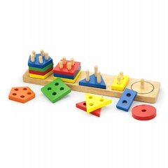 Игра для сортировки деревянных блоков Viga цена и информация | Развивающие игрушки | 220.lv