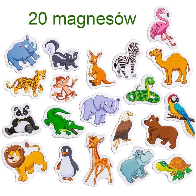 Magnētu komplekts Happy Zoo MV 6032-01 цена и информация | Attīstošās rotaļlietas | 220.lv