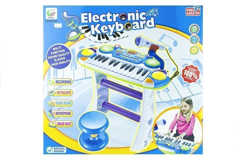 Bērnu elektroniskās klavieres, mūzikas rotaļlieta cena un informācija | Attīstošās rotaļlietas | 220.lv