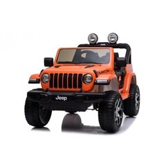 Auto na Akumulator Jeep Rubicon 4x4 Pomarańczowy цена и информация | Электромобили для детей | 220.lv