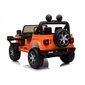 Divvietīgs bērnu elektroauto Jeep Rubicon 4x4, oranžs цена и информация | Bērnu elektroauto | 220.lv