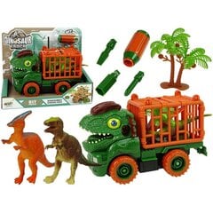 Dinozauru kravas automašīna ar piederumiem DIY cena un informācija | Rotaļlietas zēniem | 220.lv