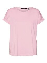 Vero Moda sieviešu t-krekls 10285666*02, rozā 5715417009892 cena un informācija | T-krekli sievietēm | 220.lv