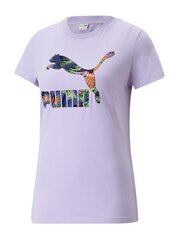 Женская футболка PUMA Classics Logo Infill Vivid Violet 234236813 цена и информация | Женские футболки | 220.lv