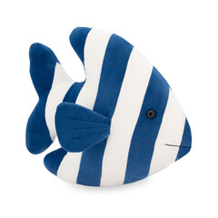Spilvens dekoratīvā rotaļlieta : Zivs strīpaina zila (30cm) cena un informācija | Dekoratīvie spilveni un spilvendrānas | 220.lv
