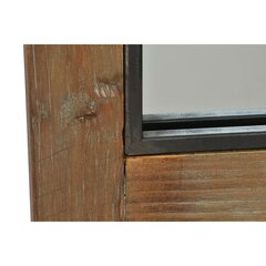 Настенное зеркало DKD Home Decor Чёрный Металл Коричневый Ббереза Окно (60 x 3 x 160 cm) цена и информация | Зеркальца | 220.lv