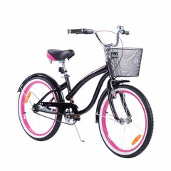 Velosipēds TOMABIKE 18" melns ar rozā цена и информация | Велосипеды | 220.lv