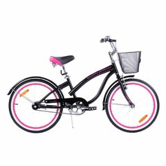 Velosipēds TOMABIKE 18" melns ar rozā цена и информация | Велосипеды | 220.lv