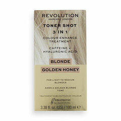 Krāsu piešķirošs toneris matiem Revolution Revitalizing Blonde Gold en Honey gaišiem matiem, 100 ml cena un informācija | Matu krāsas | 220.lv