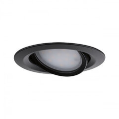 LED iebūvējams gaismeklis Nova Plus Coin Viens gaismeklis Grozāms IP65 apaļš 93mm 30° 6W 470lm 230V regulējams 2700K Melns matēts cena un informācija | Iebūvējamās lampas, LED paneļi | 220.lv