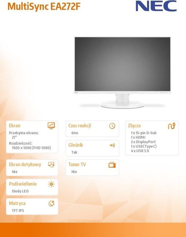 NEC 60005247 monitors цена и информация | Monitori | 220.lv