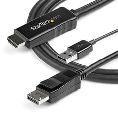 Адаптер для DisplayPort на HDMI Startech HD2DPMM3M            3 m Чёрный цена и информация | Кабели и провода | 220.lv