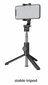 Swissten Bluetooth Selfie Stick Aluminum Tripod For Mobile Phones and GoPro With Remote Control cena un informācija | Selfie Sticks | 220.lv