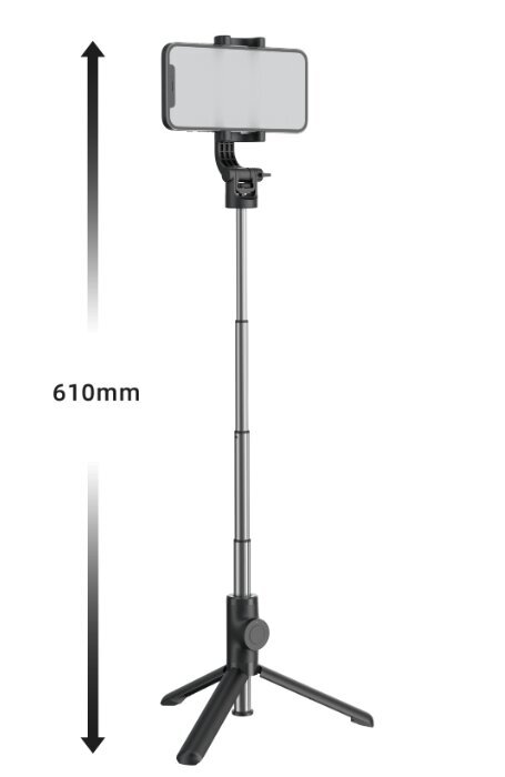 Swissten Bluetooth Selfie Stick Aluminum Tripod For Mobile Phones and GoPro With Remote Control cena un informācija | Selfie Sticks | 220.lv