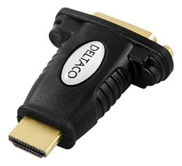 Kabelis Deltaco HDMI - DVI-D, 1080p, melns / 00100020 cena un informācija | Adapteri un USB centrmezgli | 220.lv