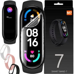 Pulkstenis SMARTBAND M7 + 3 aproču komplekts  цена и информация | Смарт-часы (smartwatch) | 220.lv