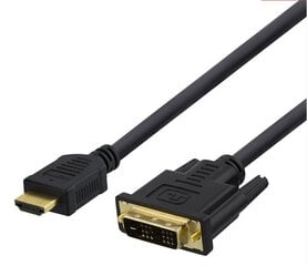 Kabelis Deltaco, 1080p, DVI-D Single Link, 3 m цена и информация | Кабели и провода | 220.lv