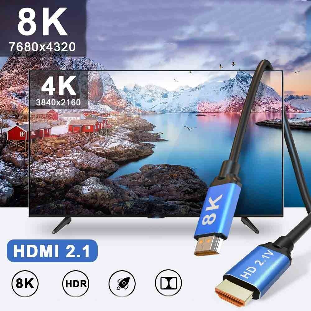 Kabelis HDMI 2.1 8K 4K 120Hz Ultra Speed ​​​​Premium 3M cena un informācija | Kabeļi un vadi | 220.lv