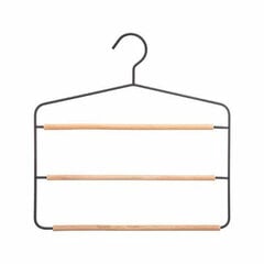 Множественная Вешалка 5five Чёрный Деревянный брюки Металл (36 x 34,5 x 1,3 cm) цена и информация | Вешалки для одежды | 220.lv