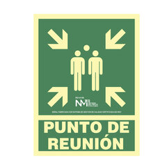 Zīme Normaluz Punto de reunión, PVC (22,4 x 30 cm) cena un informācija | Dekoratīvās uzlīmes | 220.lv