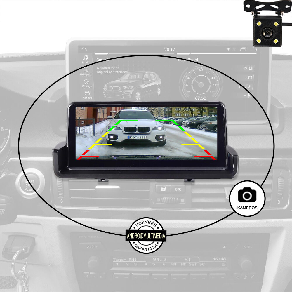 Android planšetdators-multivide BMW 3 E90, E91 2004-13 cena un informācija | Auto magnetolas, multimedija | 220.lv