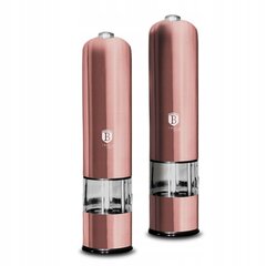 Berlinger Haus elektrisko piparu, sāls, garšvielu dzirnaviņas komplekts BH-9015, rozā, 2 gab. cena un informācija | Garšvielu trauki, dzirnaviņas | 220.lv