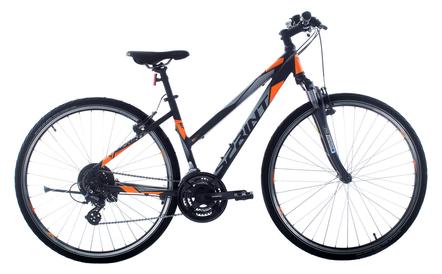 Velosipēds 28 Sprint SINTERO LADY 44cm BLKMatt Gray/Orange BK21S10411 цена и информация | Velosipēdi | 220.lv