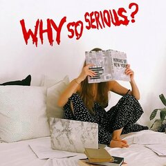 Виниловая наклейка на стену Надпись Why so serious? Декор интерьера - 120 х 30 см цена и информация | Декоративные наклейки | 220.lv