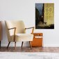Sienas apdruka Audekls Banksy Graffiti dzeltens zieds Stilīgs interjera dekors - 100 x 60 cm cena un informācija | Gleznas | 220.lv