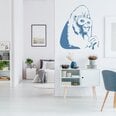 Vinila zila sienas uzlīme Banksy Masked Gorilla interjera dekors — 53 х 60 cm