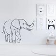 Vinila sienas uzlīme Cute Safari Elephant interjera dekors — 140 x 101 cm