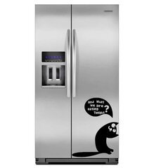 Виниловая наклейка на холодильник Голодный кот Декор интерьера для кухни - 30 х 22 см цена и информация | Декоративные наклейки | 220.lv