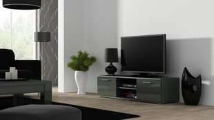 Cama Тумба под ТВ TORO 158 серый/серый глянец цена и информация | Тумбы под телевизор | 220.lv