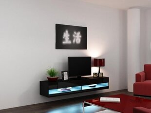 Cama TV galds 30/180/40 melns cena un informācija | TV galdiņi | 220.lv