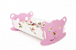 Окруженная деревянная кроватка для куклы цена и информация | Игрушки для девочек | 220.lv