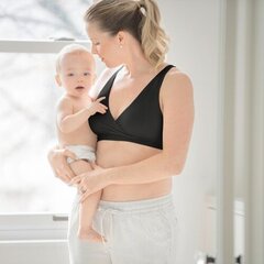 24 stundu grūtniecības krūšturis, Medela, melns, S izmērs cena un informācija | Medela Preces māmiņām | 220.lv