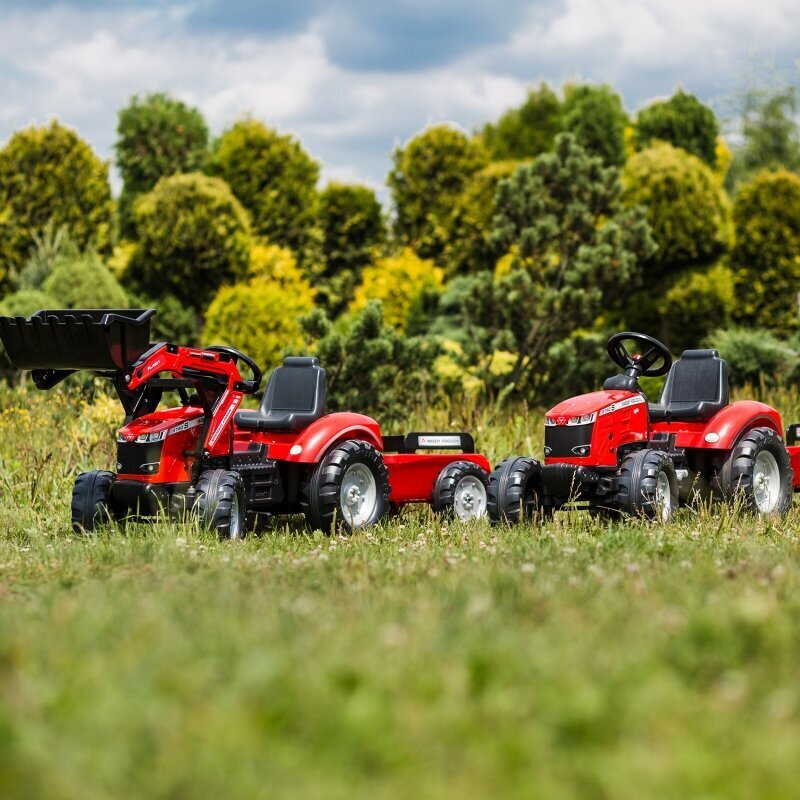 FALK Red Massey Ferguson pedāļu traktors ar piekabi no 3 gadiem цена и информация | Rotaļlietas zēniem | 220.lv