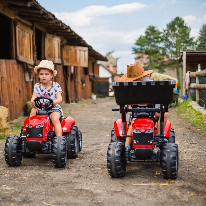 FALK Red Massey Ferguson pedāļu traktors ar piekabi no 3 gadiem цена и информация | Rotaļlietas zēniem | 220.lv