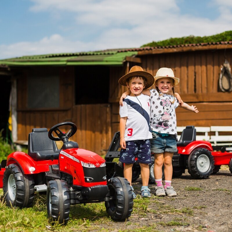 FALK Red Massey Ferguson pedāļu traktors ar piekabi no 3 gadiem цена и информация | Rotaļlietas zēniem | 220.lv