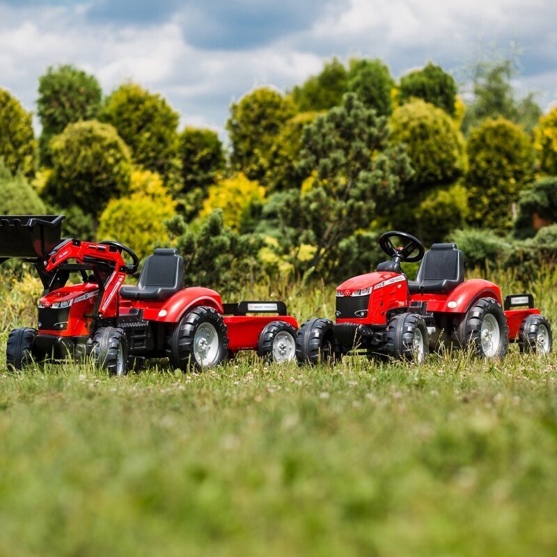 FALK Red Massey Ferguson pedāļu traktors ar piekabi no 3 gadiem цена и информация | Rotaļlietas zēniem | 220.lv