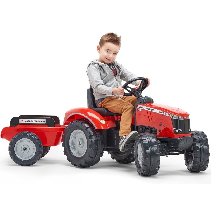 FALK Red Massey Ferguson pedāļu traktors ar piekabi no 3 gadiem цена и информация | Rotaļlietas zēniem | 220.lv