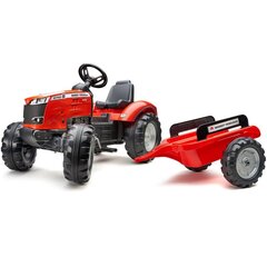 FALK Red Massey Ferguson pedāļu traktors ar piekabi no 3 gadiem cena un informācija | Rotaļlietas zēniem | 220.lv