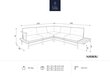 Stūra āra dīvāns Calme Jardin Hawai, zils cena un informācija | Dārza krēsli | 220.lv