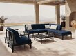 Stūra āra dīvāns Calme Jardin Hawai, zils цена и информация | Dārza krēsli | 220.lv
