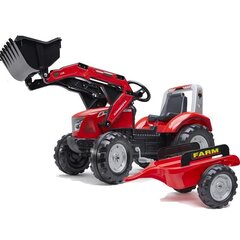 FALK Mc Cormick Red Pedal Tractor с прицепом от 3 лет цена и информация | Игрушки для мальчиков | 220.lv