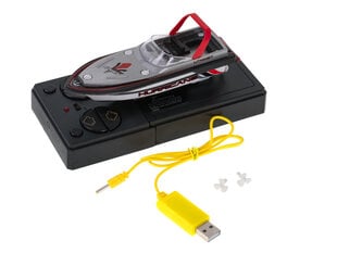 Радиоуправляемая лодка Mini Hurricane 2.4GHz 13см, красная цена и информация | Конструктор автомобилей игрушки для мальчиков | 220.lv