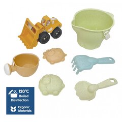 Набор для песка в ведерке WOOPIE GREEN, 7 шт.  цена и информация | Игрушки для песка, воды, пляжа | 220.lv