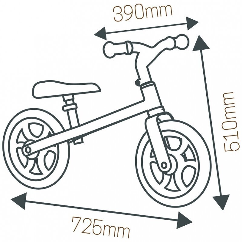 SMOBY metāla līdzsvara velosipēds cena un informācija | Balansa velosipēdi | 220.lv